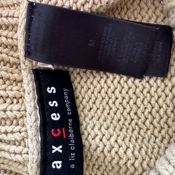 Axcess by Liz Claiborne Chartreuse Green Soft Cozy Turtleneck Sweater Sz M - Picture 11 of 13